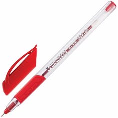 Ручка шариковая масляная BRAUBERG “Extra Glide GT“, красная, трехгранная, узел 0,7 мм, линия письма 0,35 мм, OBP138