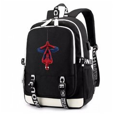 Рюкзак Человек паук из фильма (Spider man) черный с USB-портом №2 Noname