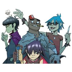 Картина по номерам на холсте Gorillaz - 2