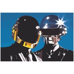 Картина по номерам на холсте Daft punk - 2