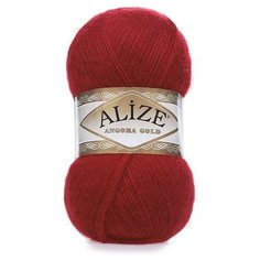 Пряжа Alize Angora Gold (Ангора Голд) - 2 мотка 106 красный 20% шерсть, 80% акрил 550м/100г