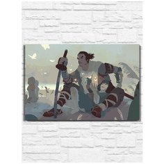 Картина по номерам на холсте Игра Sekiro (PS 5, PS 4, PS 3, Xbox 360, Xbox ONE, PC, ios) - 9459 Г 60x40