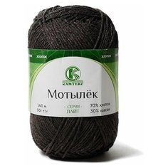 Пряжа Камтекс Мотылёк шоколад (063), 70%хлопок/30%лавсан, 140м, 50г, 1шт
