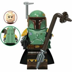 Фигурка Star Wars Звёздные Войны, Боба Фетт, конструктор для мальчиков Нет бренда