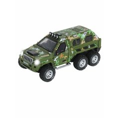 Игрушечная машинка "Военный джип с минометом", свет, звук, инерция Sweet Home