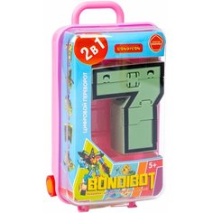 Трансформер 2в1 BONDIBOT Bondibon PB 13x7x4 см, розовый пластик. бокс, цифра"7".