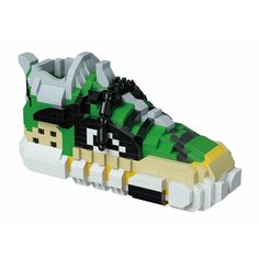 Конструктор 3D из миниблоков DAIA Кроссовок Sneaker Street Карандашница органайзер Зеленый 873 элементов - DI668-35-02