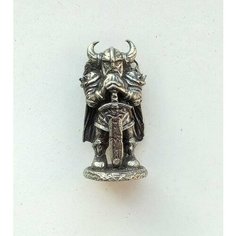 Гном (Дворф) Воин, варвар, Dwarf. Фигурка металлическая 28 мм. Аксессуар для настольных игр ДнД / Dungeons & Dragons Нет бренда