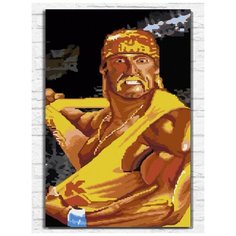 Картина по номерам на холсте игра Super Wrestlemania (Sega, Сега, 16 bit, 16 бит, ретро приставка) - 9887 В 60x40