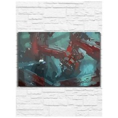 Картина по номерам на холсте игра Subnautica Below Zero (PS, Xbox, PC, Switch) - 11037 Г 60x40