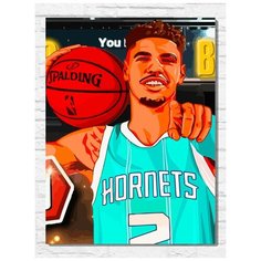 Картина по номерам на холсте игра NBA (PS, Xbox, PC, Switch) - 9987 В 30x40