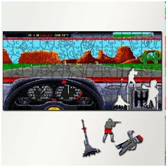 Пазл из дерева с фигурками, 230 деталей, 46х23 см игры Test Drive 2 The Duel - 5564 Puzzle Wood