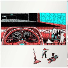 Пазл из дерева с фигурками, 230 деталей, 46х23 см игры Test Drive 2 The Duel - 5567 Puzzle Wood