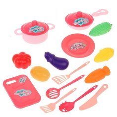 Набор продуктов с посудой Наша игрушка 9881 разноцветный