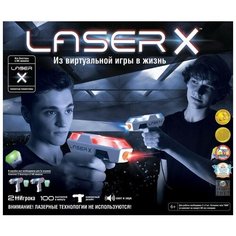 LaserX Набор игровой Микро 2 бластера, 2 мишени в уп.
