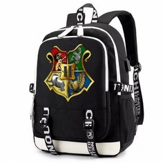 Рюкзак Гарри Поттер (Harry Potter) черный с USB-портом №2 Noname