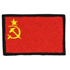 Нашивка, патч, шеврон на липучке "Флаг СССР" 70x45mm PTC389 22 ПИНГВИНА