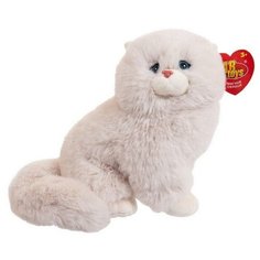 Мягкая игрушка Abtoys Домашние любимцы. Кошка персидская бежевая, 20см
