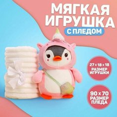 Мягкая игрушка с пледом Milo Toys