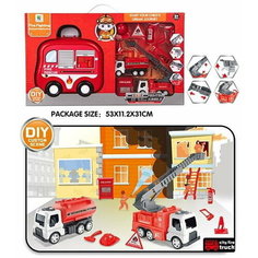 Набор "Пожарная служба" (11 предметов) с ранцем в коробке Китай