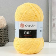 Пряжа "Elite" 100% акрил 300м/100г (216 св. желтый) Yarn Art