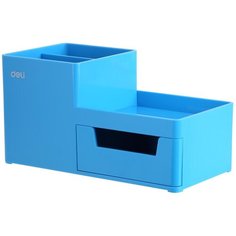 Подставка-органайзер Deli Rio EZ25130 1 выдвижной лоток 3 отд синий 1 шт