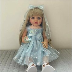 Кукла Reborn - мягкая интерактивная кукла-младенец, 55см NPK Doll