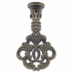 Ручка для шкатулки Эффетная 0010742 бронзовый цвет 55х15 мм, цена за 1 шт. Поделки.рф