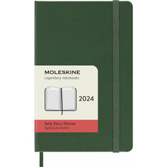 Ежедневник Moleskine CLASSIC на 2024 год Pocket 90x140мм 400стр. зеленый