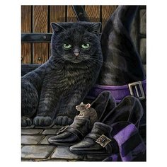 Картина по номерам Черный кот 40х50 см АртТойс