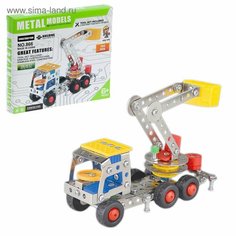 Конструктор металлический Машина-кран, 154 детали Denco Store