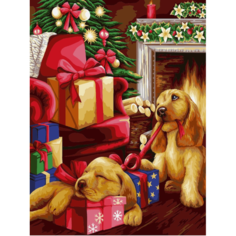 Картина по номерам Рождественская ночь 40х50 см Hobby Home