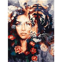 Картина по номерам Тигрица в мыслях 40х50 см АртТойс