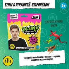 Игрушка для детей ТМ Slime, розовый, 80 г, Влад А4 Волшебный мир