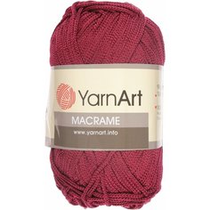 Пряжа YarnArt Macrame бордовый (145), 100%полиэстер, 130м, 90г, 5шт