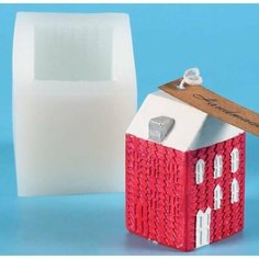 Молд силикон "Домик" 5,6х5,6х7,3 см Made in China