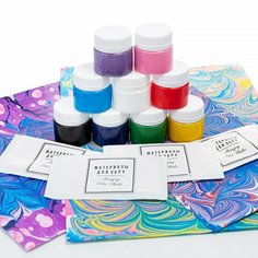 Набор «Эбру. Фантазия» палитра №1, 9 цв. 20 мл Россия