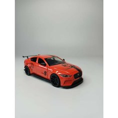 Металлическая инерционная машинка JAGUAR XE SV Project 8 1:24 оранжевый Кларин