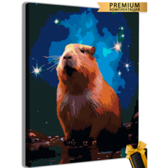 Картины по номерам капибара 40x50