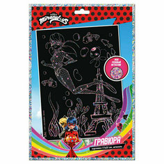 Гравюра Леди Баг и Супер-Кот "Аква", 17*23см, 355397 Премьера Паблишинг