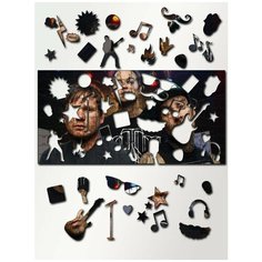 Пазл деревянный с фигурками 46х23 см Музыка Blink 182 - 646 Creative Wood