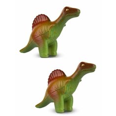 ДВЕ Игрушки-антистресс Сквиш Динозавр Спинозавр 14 см Maxitoys