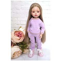 Комплект одежды и обуви для кукол Paola Reina 32 см (костюм и кеды), сиреневый, розовый Favoridolls
