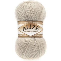 Пряжа Alize Angora Gold, 20 % шерсть, 80 % акрил, 100 г, 550 м, 1 шт., 152 бежевый меланж