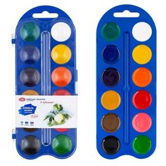 Акварель медовая ЗХК "Я - Художник!", 12 цветов, в пластиковом пенале, без кисти Невская палитра