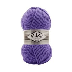 Пряжа Alize Superlana Maxi (Суперлана Макси) 851 барвинок 75% акрил, 25% шерсть 100г 100м 5шт