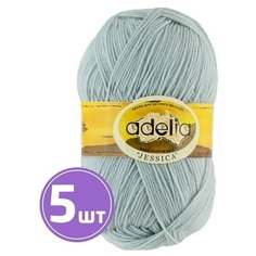 Пряжа Adelia JESSICA (26), светло-серо-голубой, 5 шт. по 100 г