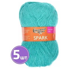 Пряжа Семеновская пряжа Spark (4208), айсберг-радуга 5 шт. по 100 г