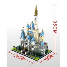 Конструктор 3Д из миниблоков RTOY Замок Дисней Большой, 4708 деталей - WL66519