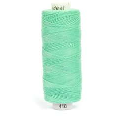 Нитки бытовые IDEAL, толщина 40/2, полиэстер 100%, 366м, цвет 418 мятный